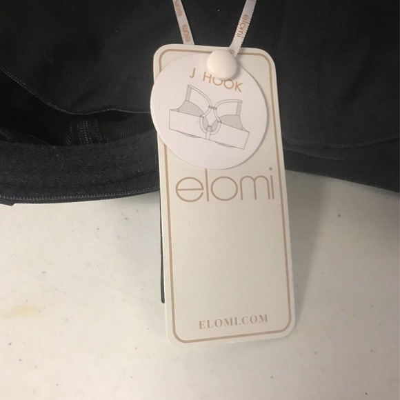 Elomi Energise Full Figure Underwire Sport Bra, Size 40E, US 40DDD, Black - Picture 6 of 7